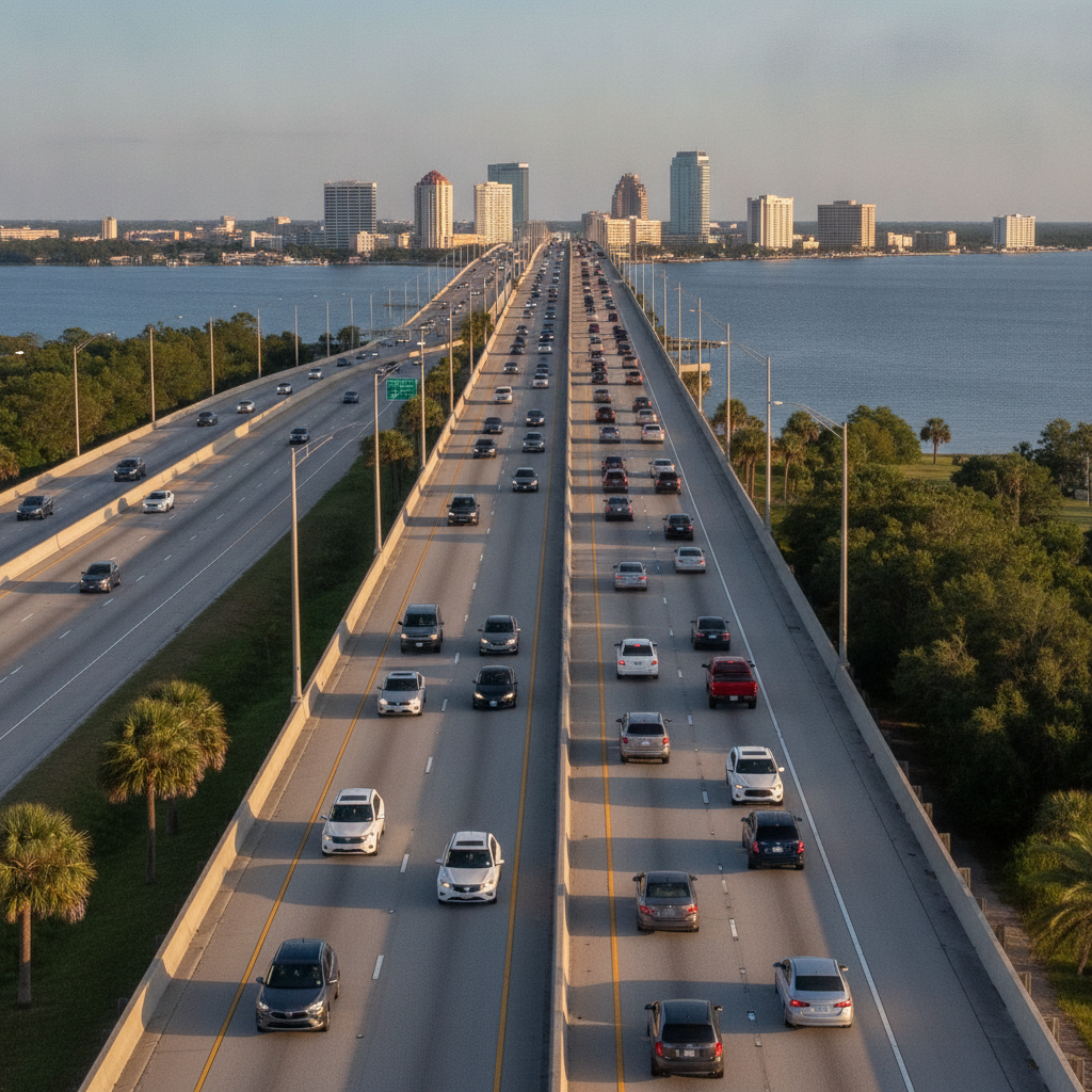 Tráfico en Pensacola