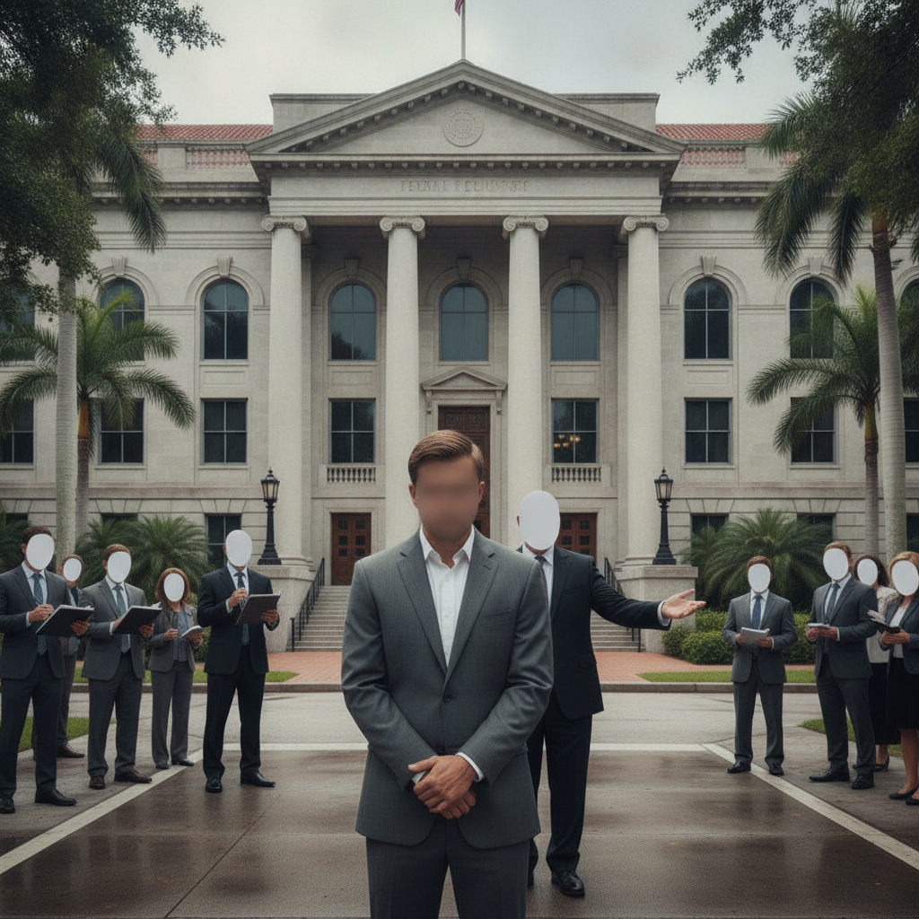Gavel and law books representing legal proceedings in a Tallahassee bank robbery case. — robo bancario en Tallahassee