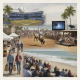 Collage of weekend activities in Pensacola, including baseball, rodeo, outdoor mo — Things to Do in Pensacola This Weekend