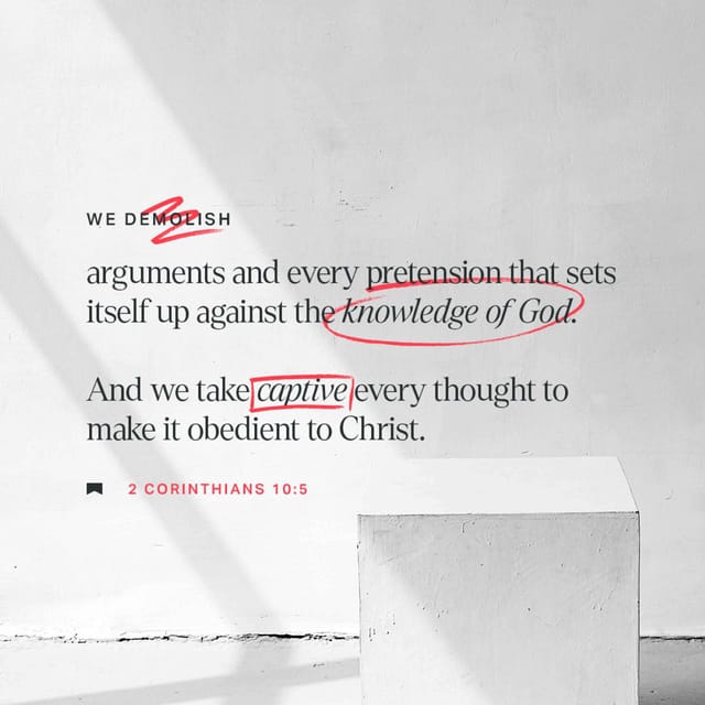 2 Corintios 10 5 explicacion — 2 Corinthians 10 5 meaning