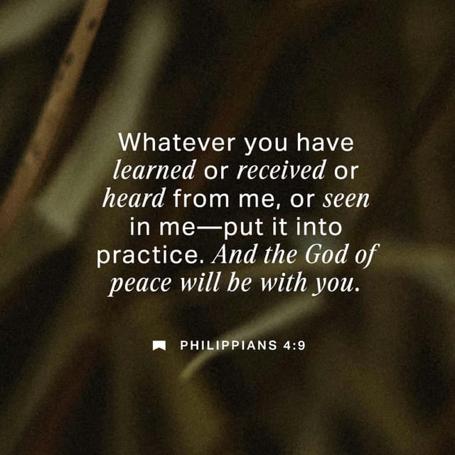 Filipenses 4:9 explicación — Philippians 4:9 meaning
