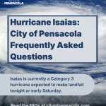huracán Isaias en Pensacola