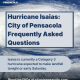 huracán Isaias en Pensacola