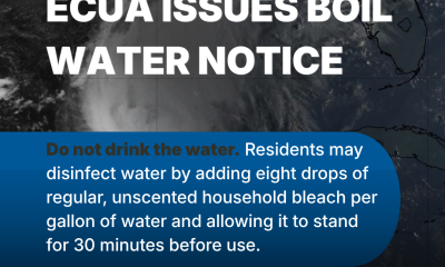 ECUA Boil Water Notice graphic detailing water safety instructions after Hurricane Isai — ECUA Boil Water Notice Pensacola