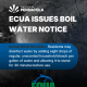 ECUA boil water notice graphic with warning message and instructions for residents in P — ECUA boil water notice Pensacola