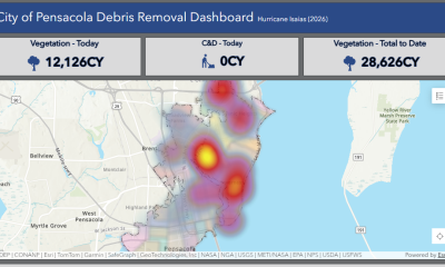 Pensacola debris removal tracker
