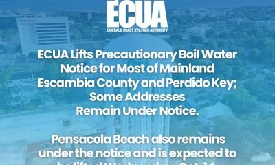 ECUA boil water notice update for Escambia County — ECUA boil water notice Escambia County