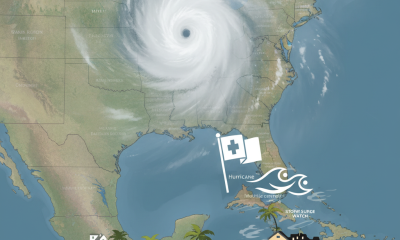 Weather advisory map showing alert zones for Tropical Storm Isaias near Pensacola and Gu — tropical storm isaias pensacola