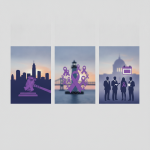 Three illustrations representing domestic violence awareness month: a gavel, — domestic violence awareness month pensacola