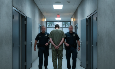 Courtroom illustration representing the Michael Ray Pennington Panama City federal prison sentencing case.