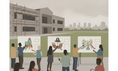 Community members gather to view playground design options for the Pensacola Fricker — pensacola fricker center playground