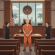 Símbolos de justicia y sede del Tribunal del Distrito Norte de Florida.