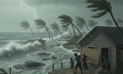 Families boarding up a house as strong winds and waves from Hurricane Isaias impact the coast — Hurricane Isaias Pensacola