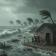 Families boarding up a house as strong winds and waves from Hurricane Isaias impact the coast — Hurricane Isaias Pensacola